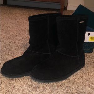 Emu "Patterson Lo" black sheepskin boots, 8, EUC